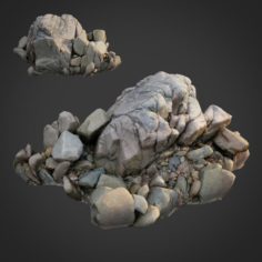 3d scanned nature stone 035 3D Model