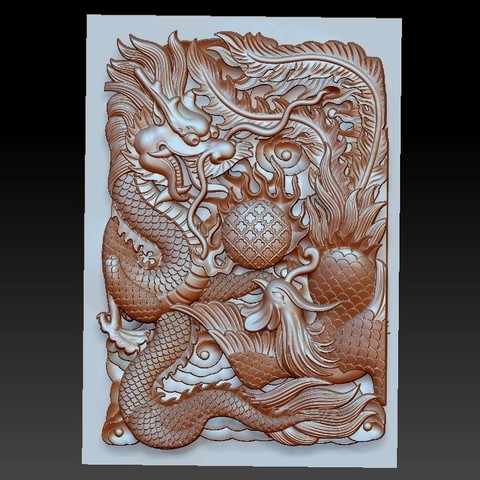dragon and phoenix 3D Print Model
