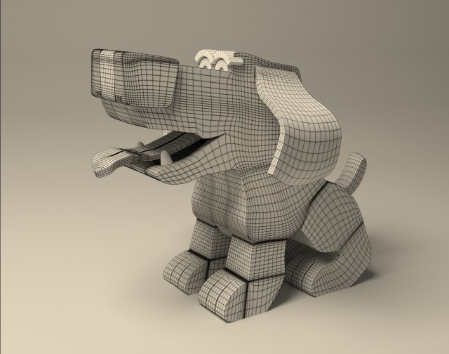 Cartoon dog 3D Model