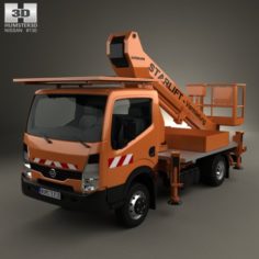 Nissan Cabstar Lift Platform Truck 2006 3D Model