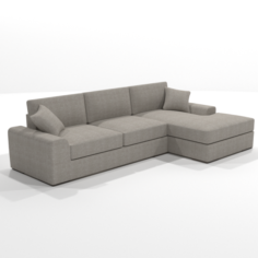 Vedori Corner Chaise Sofa Free 3D Model