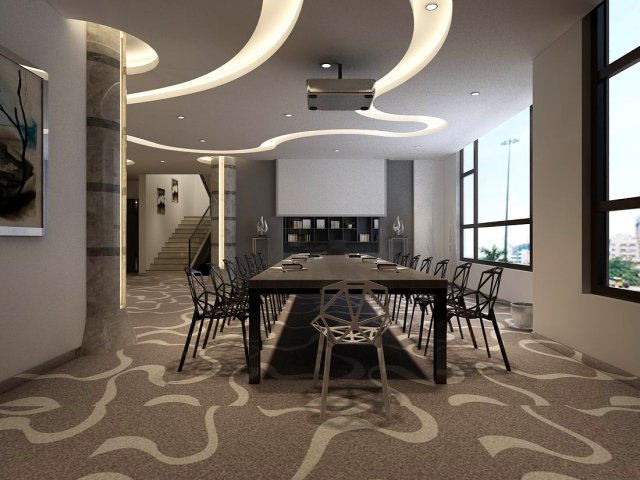 Conference room office reception hall 07 3D Model