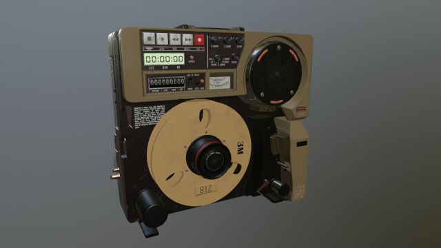 Old TV Recorder 3D Model