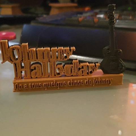 Johnny Hallyday 3D Print Model