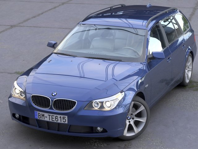 BMW 5 Series Touring 2006 3D Model