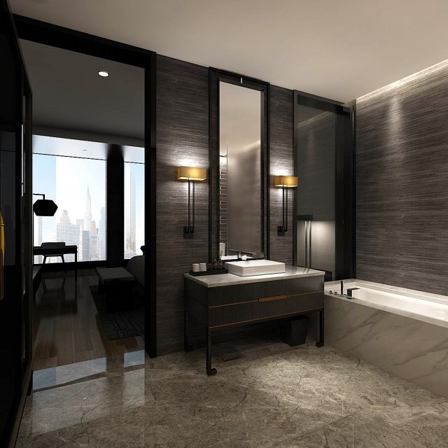 Bathroom design complete model 91 3D Model