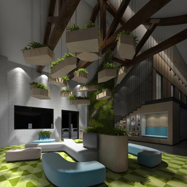 Office reception hall design complete 19 3D Model