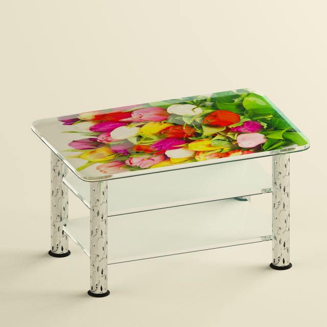 Glass coffee table 3D Model