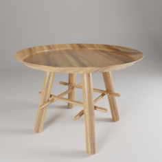 Round Side Table 3D Model