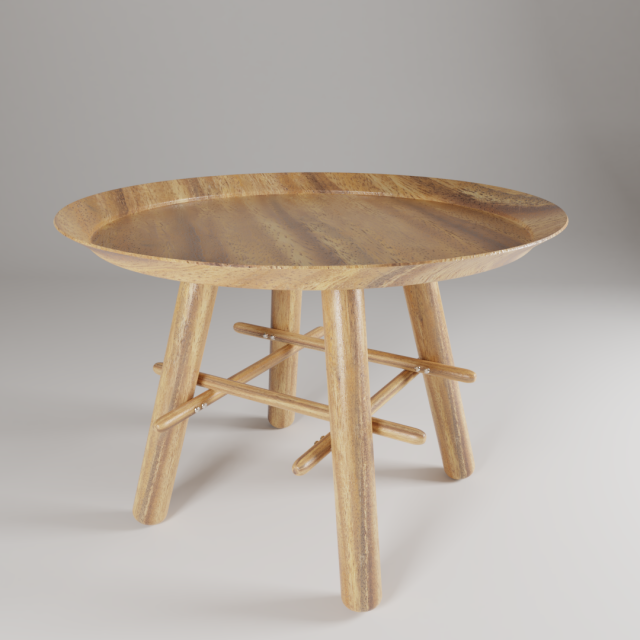 Round Side Table 3D Model
