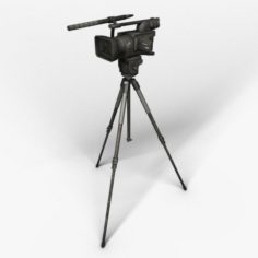 Camera on the tripod 3D Model