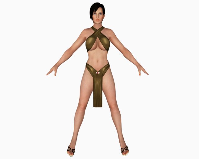 Sexy Bikini Girl 07 3D Model