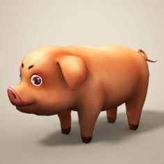 Cartoon Pig 3D Model