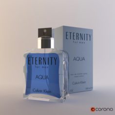 Perfume Calvin Klein Eternity for men Aqua 100ml 3D Model