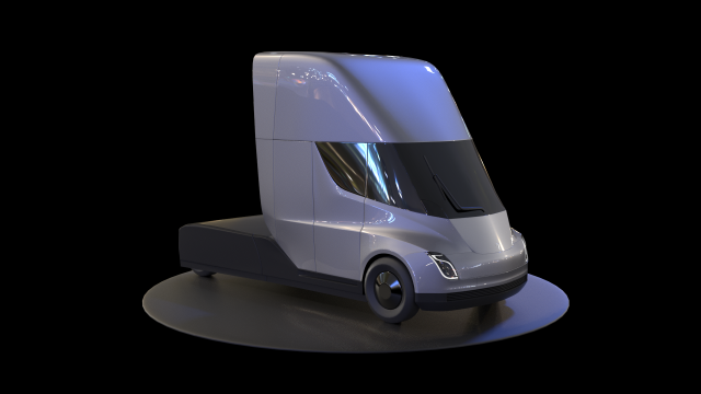 Tesla Semi Truck 3D Model