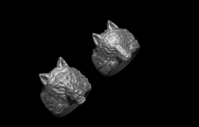 Wolf ring pack 3D Model