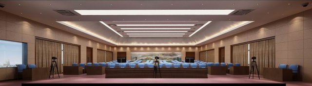 Conference room office reception hall 20 3D Model