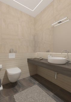 Small toilet room Free 3D Model