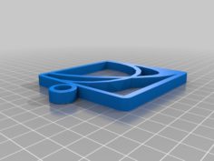 Saturn Emblem Key Chain 3D Print Model