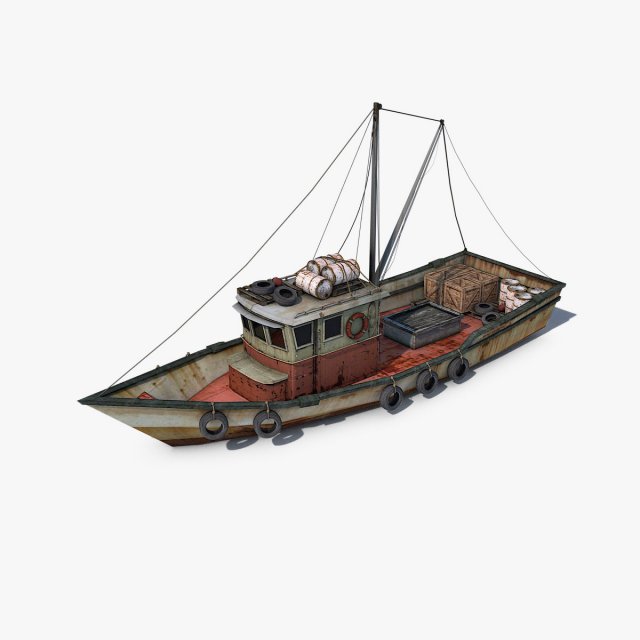 Fishing Vessel 3D Model