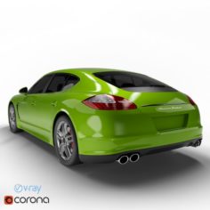 Porsche Panamera S Hybrid 6 Colors 3D Model
