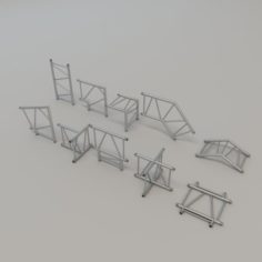Ladder truss 52cm SET 3D Model