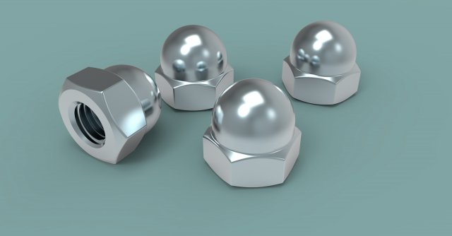 Cap nut Free 3D Model