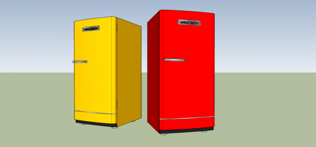 Old Refrigerator StyleGE Free 3D Model