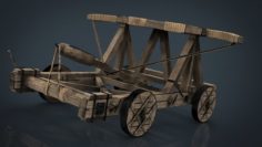 Medieval Catapult 3D Model