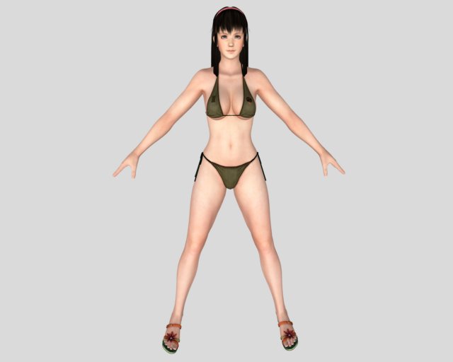 Sexy Bikini Girl 03 3D Model