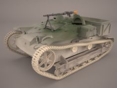 Renault UE Chenillette tankette 3D Model