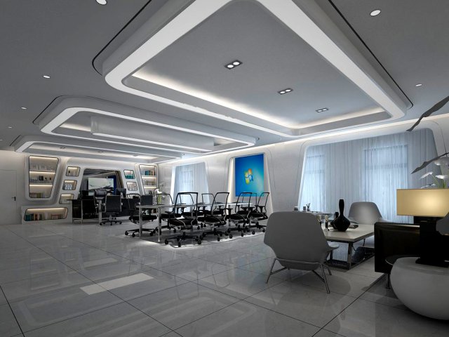Office meeting room reception hall 18 3D Model