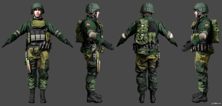 Battlefield 4 Singleplayer Russian Infantry 3D Model