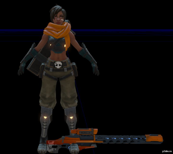 Kinessa-Paladins 3D Model