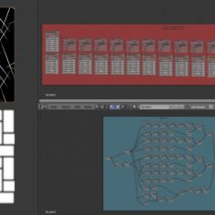 Tileable Scratches and Brick node setups.						 Free 3D Model