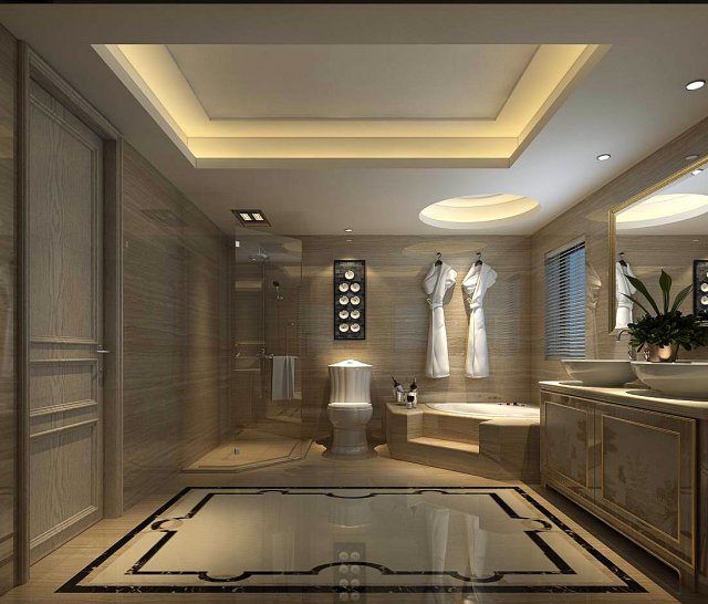 Bathroom design complete model 171 3D Model