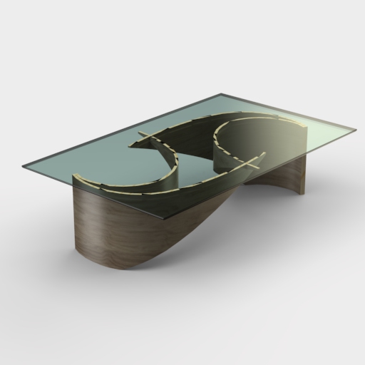 Wave Coffee Table 3D Model