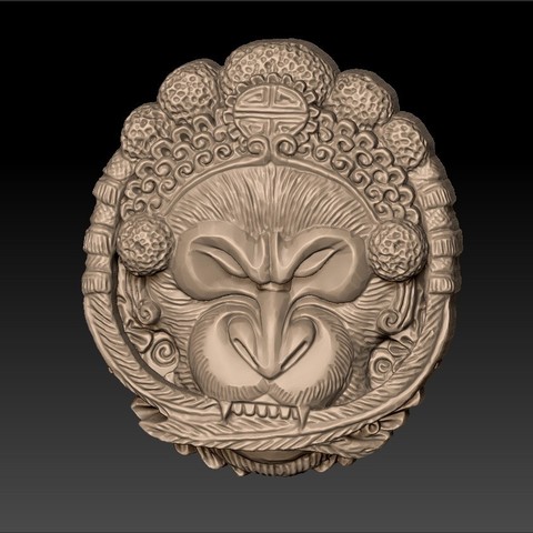 Monkey 3D Print Model