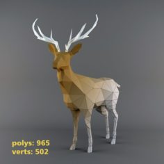 DeerLowPoly 3D Model