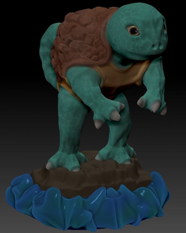 Squirtle realistic 3D 3D Model