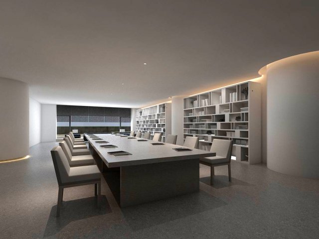 Office meeting room reception hall 15 3D Model