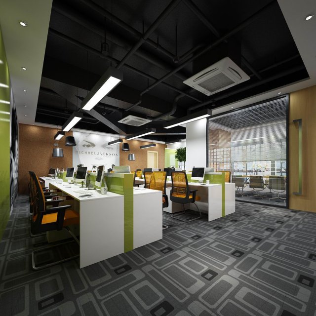Office meeting room reception hall 61 3D Model