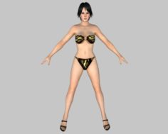 Sexy Bikini Girl 02 3D Model
