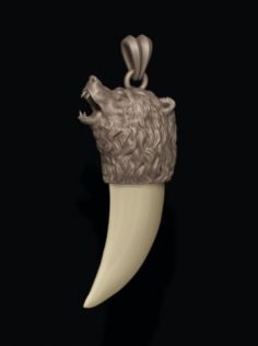 Bear tooth nail pendant 3D Model