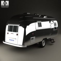 Airstream Flying Cloud Travel Trailer 1954 3D Model