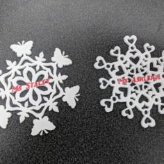 Snowflake decorations 3D Print Model