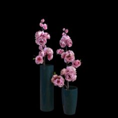 Plum flower vase171228 3D Model