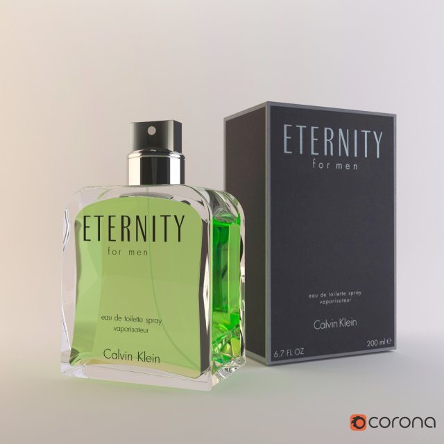 Perfume Calvin Klein Eternity for men 200ml 3D Model