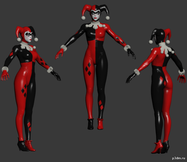 Harley Quinn Classic 3D Model