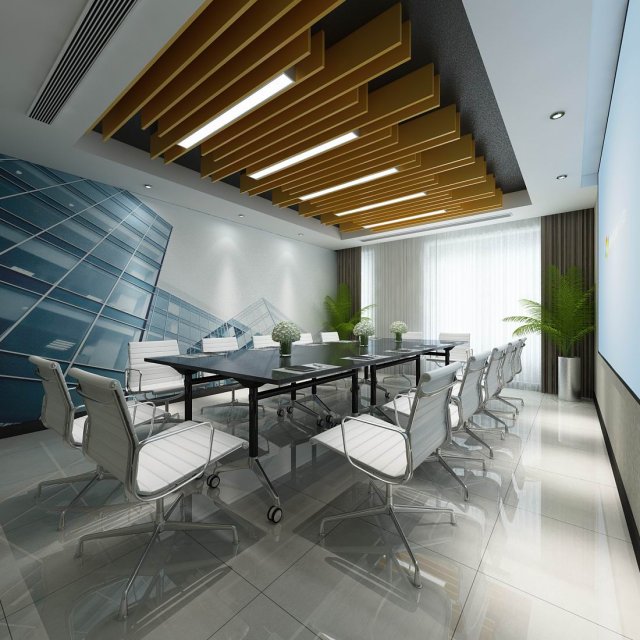 Conference room office reception hall 21 3D Model